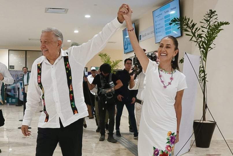 Claudia Sheinbaum y AMLO