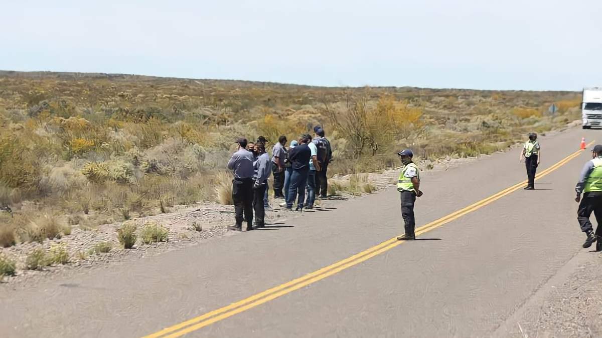 Terrible hallazgo a 35 kilómetros al norte de Roca. Fuente: (Twitter)