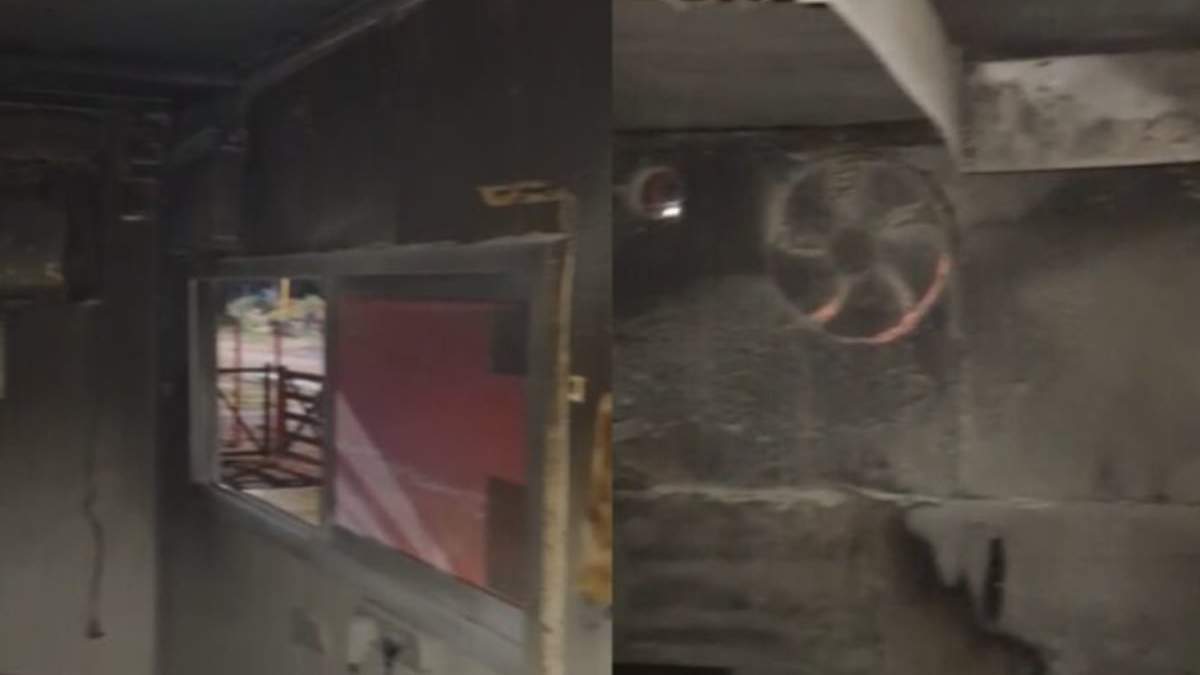 Incendio en un carrito de comida en Vista Alegre. Fuente: (Centenario Digital)