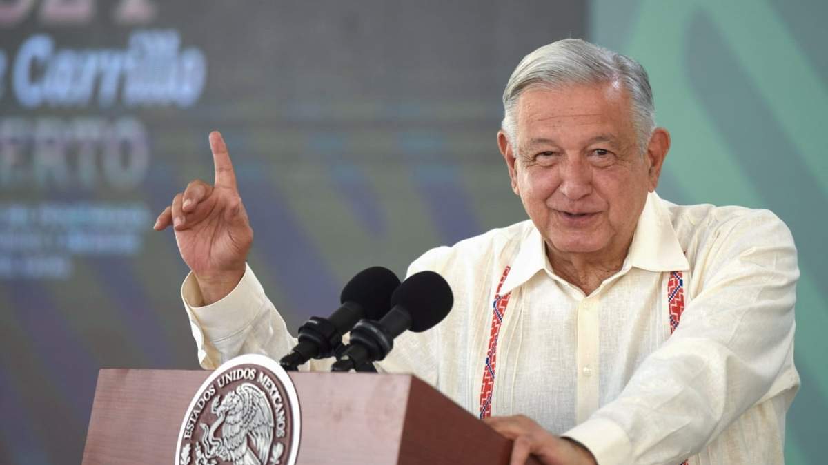 El presidente López Obrador en Coatzacoalcos