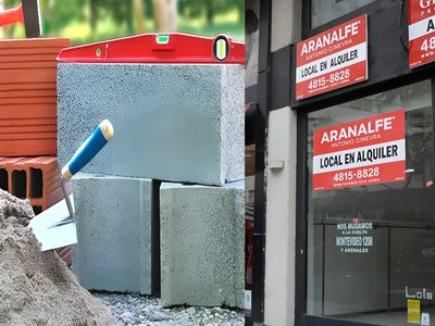 Creció la venta de materiales en Argentina durante junio, pero cada vez hay más locales vacíos en las grandes ciudades