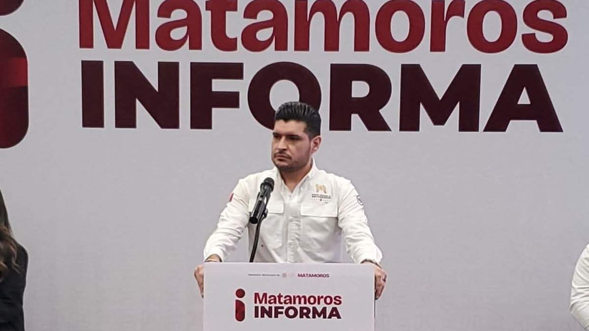 El presidente municipal de Matamoros, José Alberto Granados