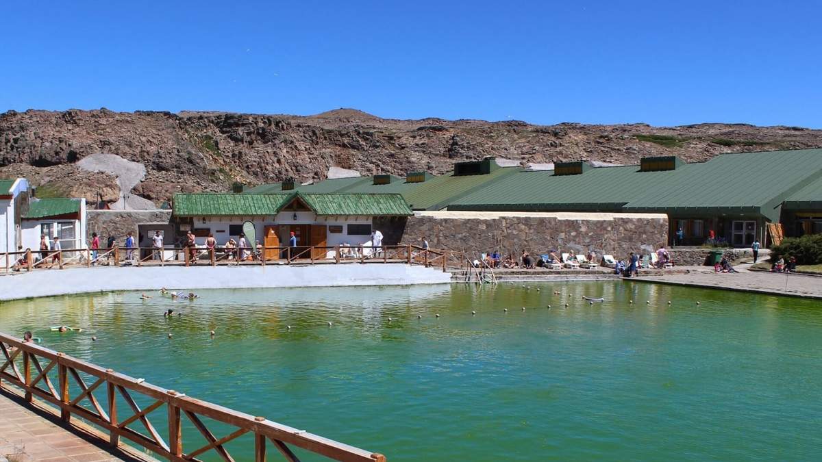 Termas de Copahue: para todas las edades. Fuente: (Twitter)