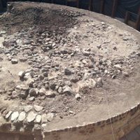 Encuentran en Tlatelolco estructura prehispánica del Dios del Viento
