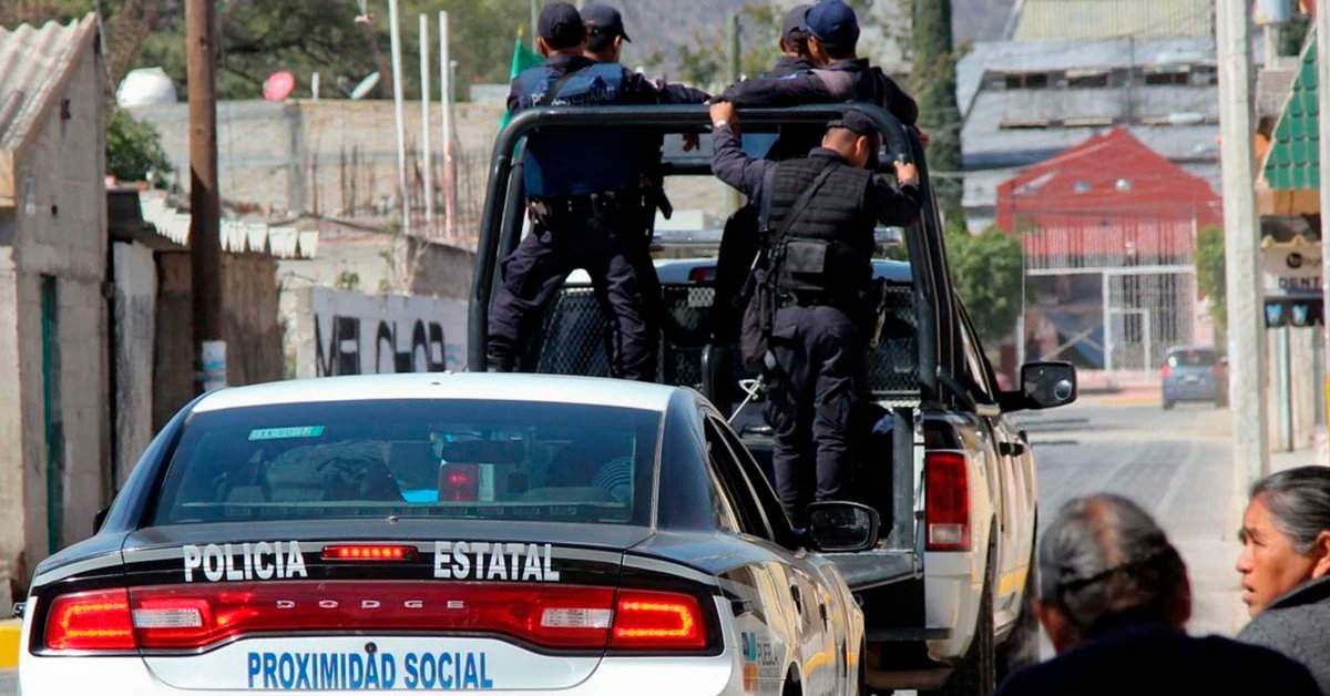Elementos de la policía estatal de Puebla