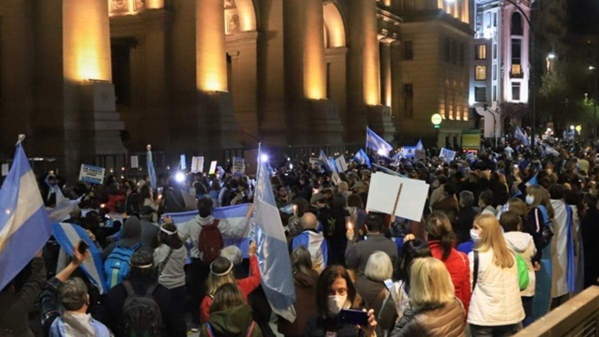 Marcha en Tribunales. Fuente: (Twitter)