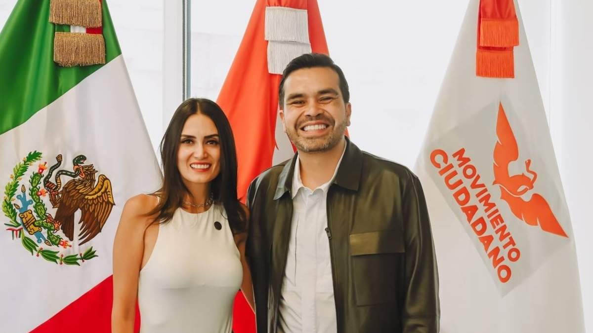 Mariana Jiménez con Jorge Álvarez Máynez