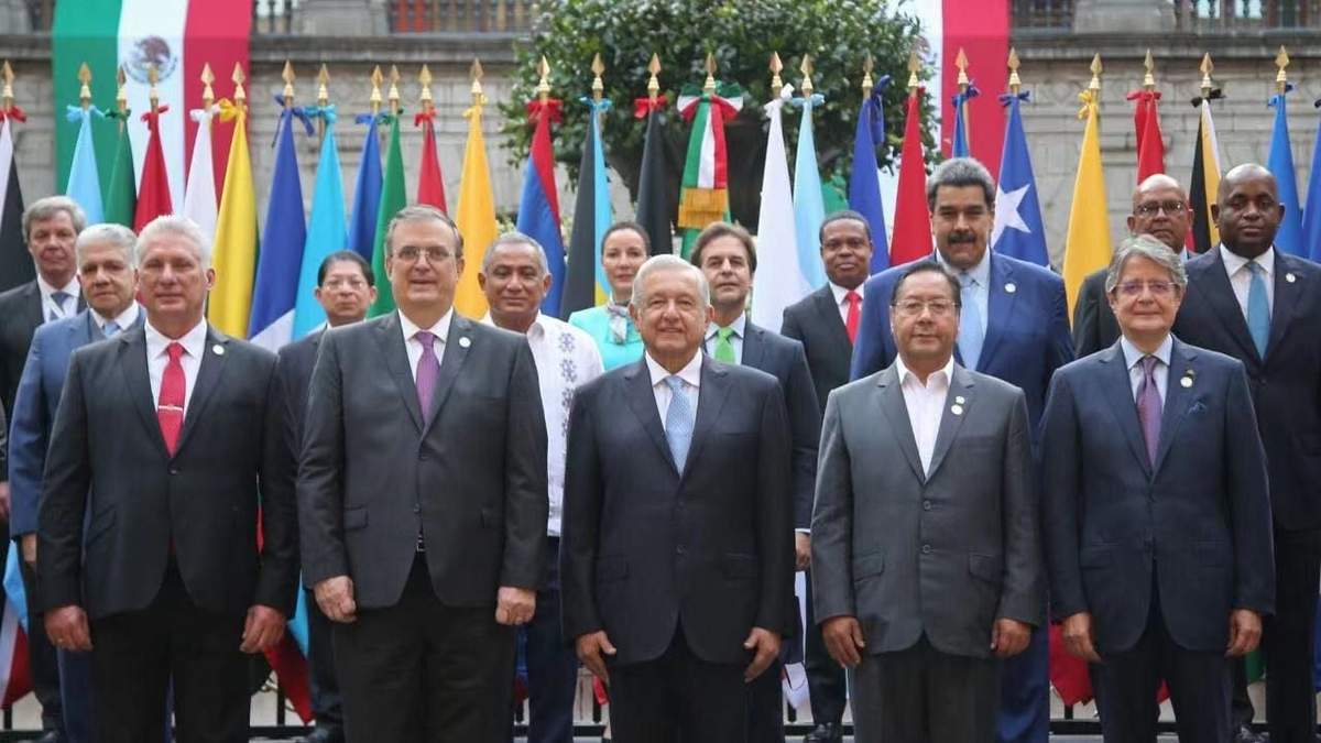 La cumbre de la Celac en Palacio Nacional