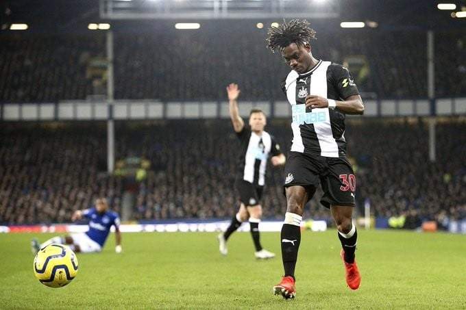El futbolista ghanés Christian Atsu durante su etapa en las filas del Newcastle