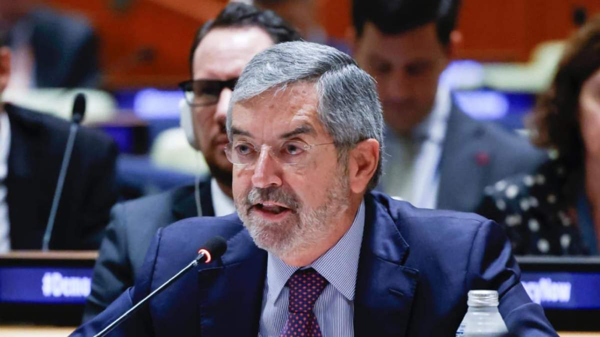 El canciller Juan Ramón de la Fuente, en la 80ª Asamblea General de la Organización de las Naciones Unidas (ONU)