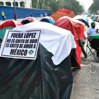 Duerman en las casas de campaña… 'ayer se volaban con el viento”: Sheinbaum a Frena