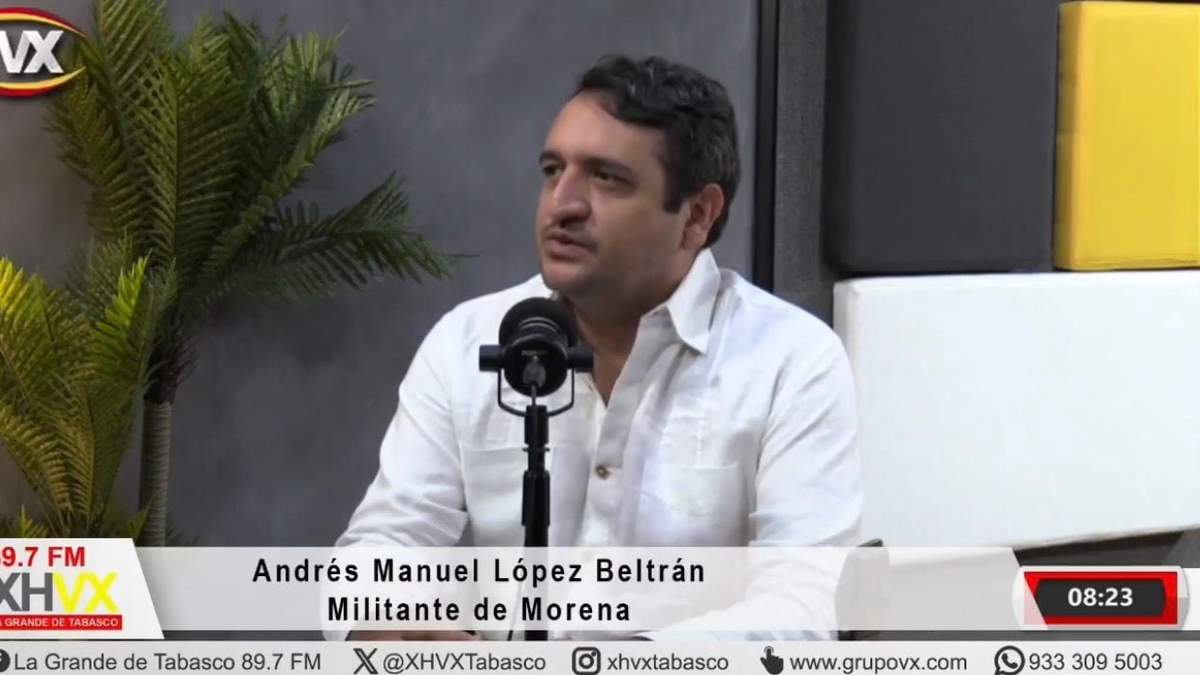 Andrés Manuel López Beltrán en la entrevista