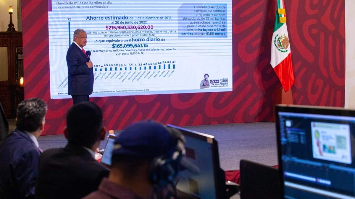 El mandatario en Palacio Nacional