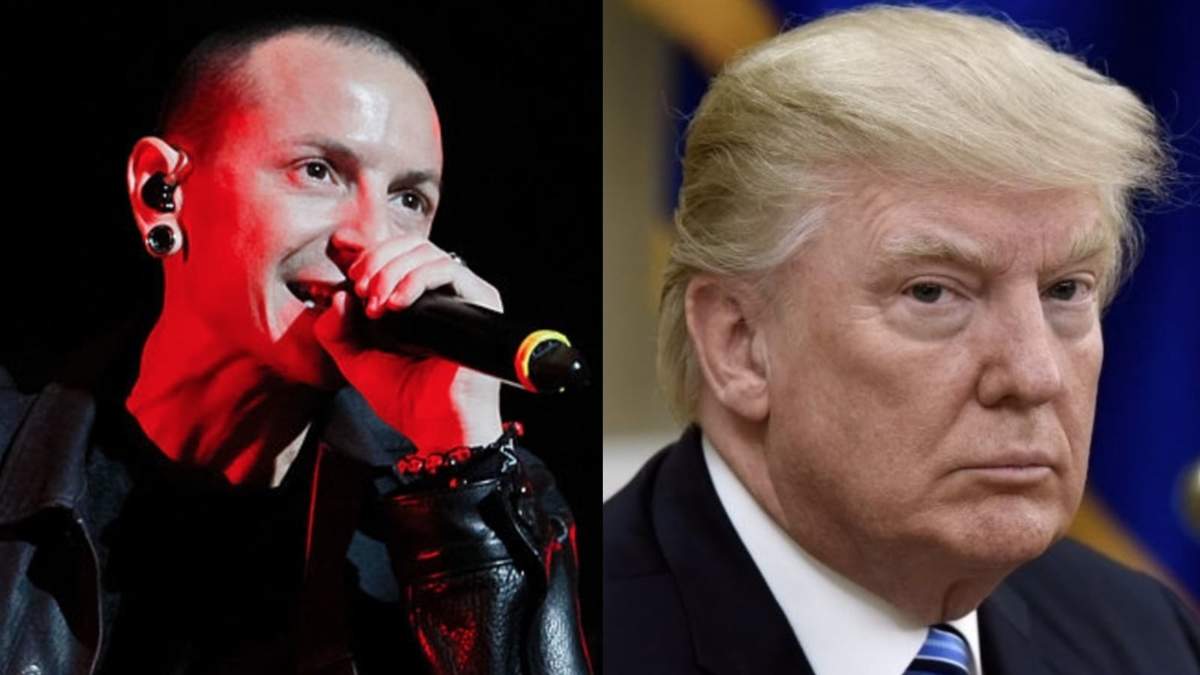 Chester Bennington (Linkin Park) y Donald Trump. Fuente: (Instagram)