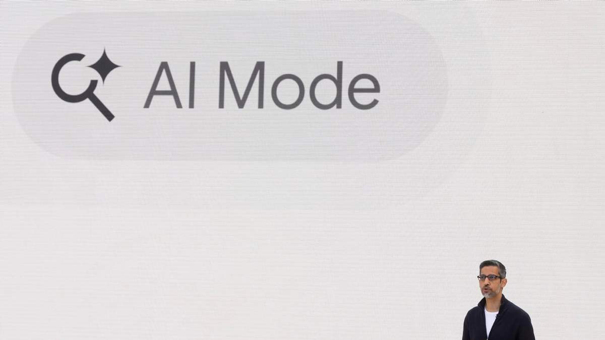 Sundar Pichai, CEO de Alphabet, en un evento en Mountain View, California, el 20 de mayo del 2025