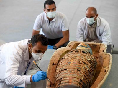 Egipto presentó lo que sería su mayor descubrimiento arqueológico del año: fotos y videos
