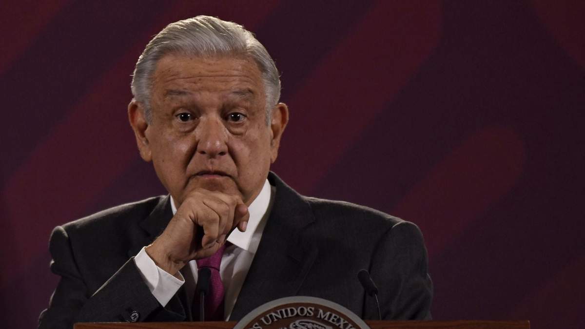 El presidente en Palacio Nacional durante la conferencia de prensa de este miércoles