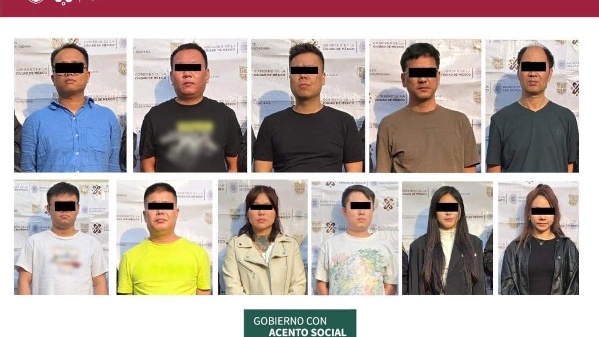 Los detenidos de nacionalidad china