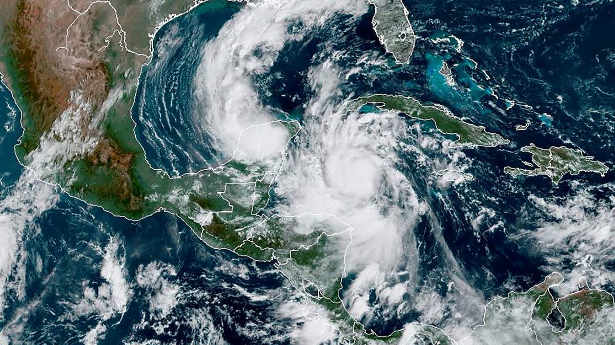 El huracán Delta llegará a México después de la medianoche. Fuente: (Twitter)