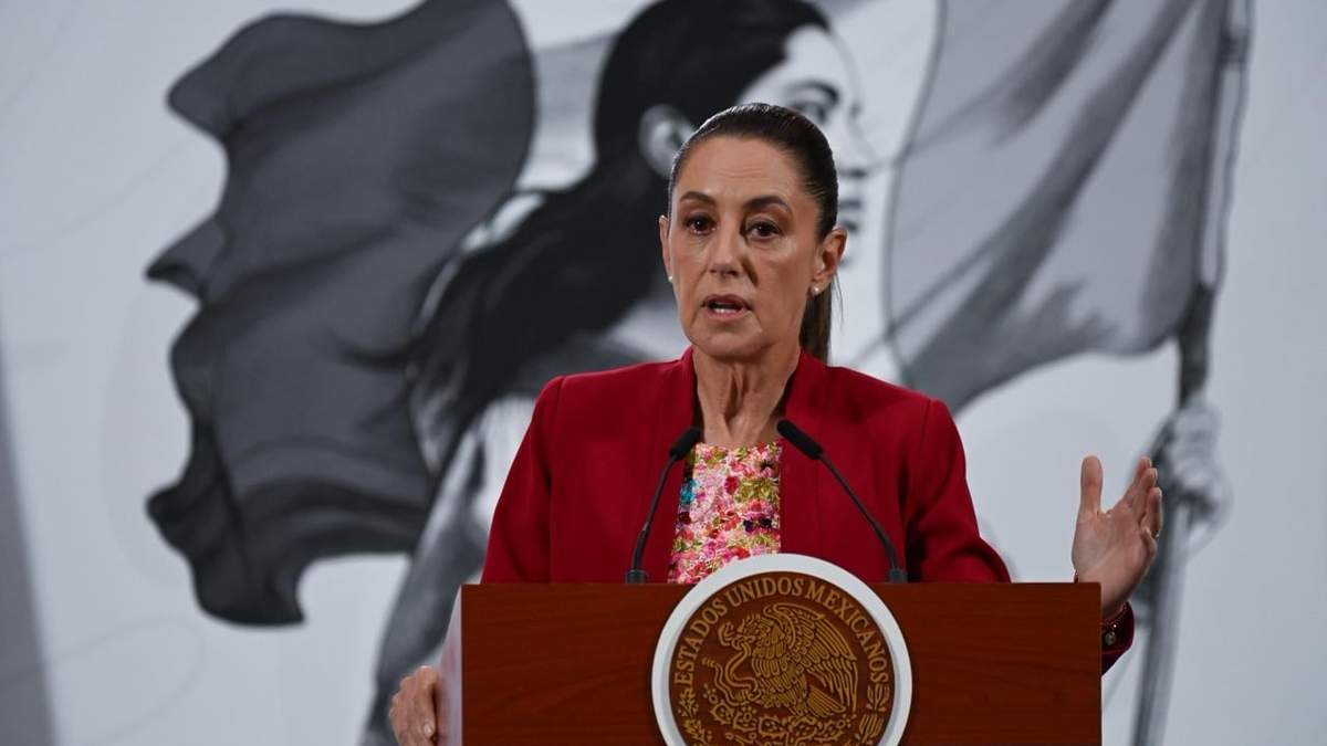 La presidenta Claudia Sheinbaum en la mañanera