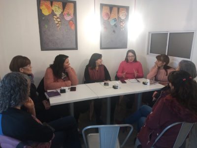 Soledad Martínez estuvo con referentes de Chos Malal