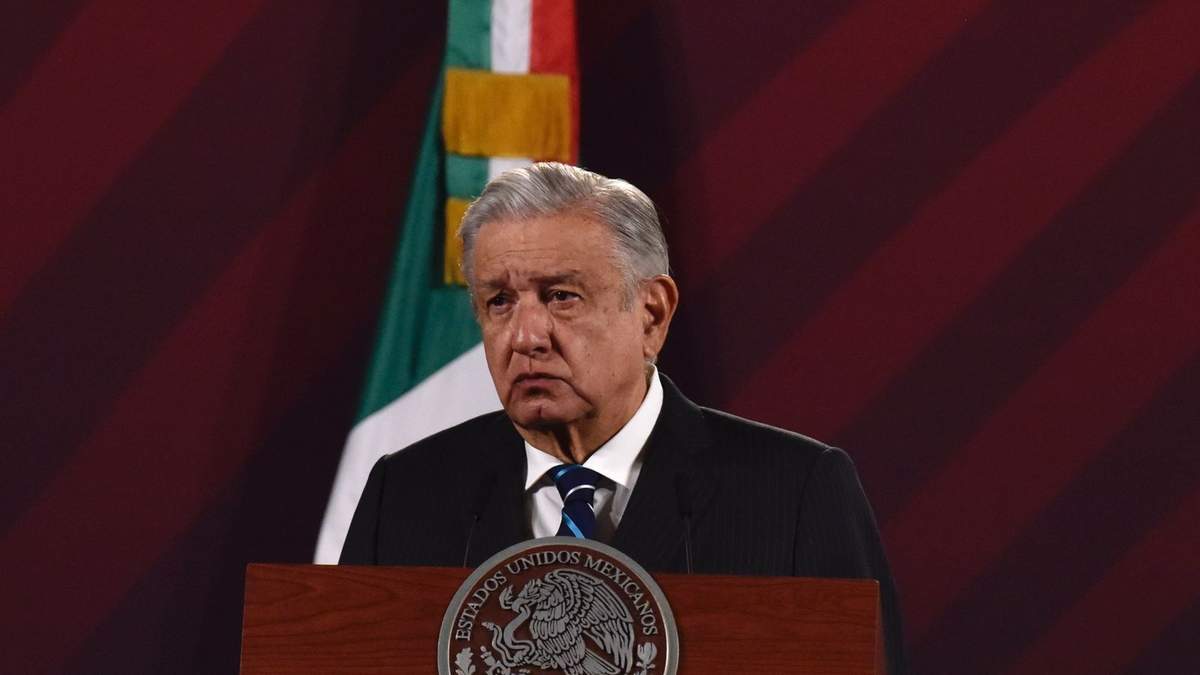El presidente durante la conferencia matutina
