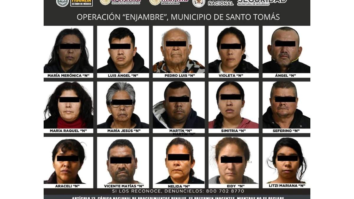 Los 15 vinculados a proceso