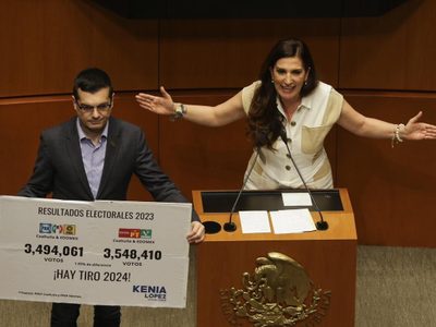 Kenia López: “hay tiro 2024”; Fernández Noroña: “ni tiritititito” (Video)