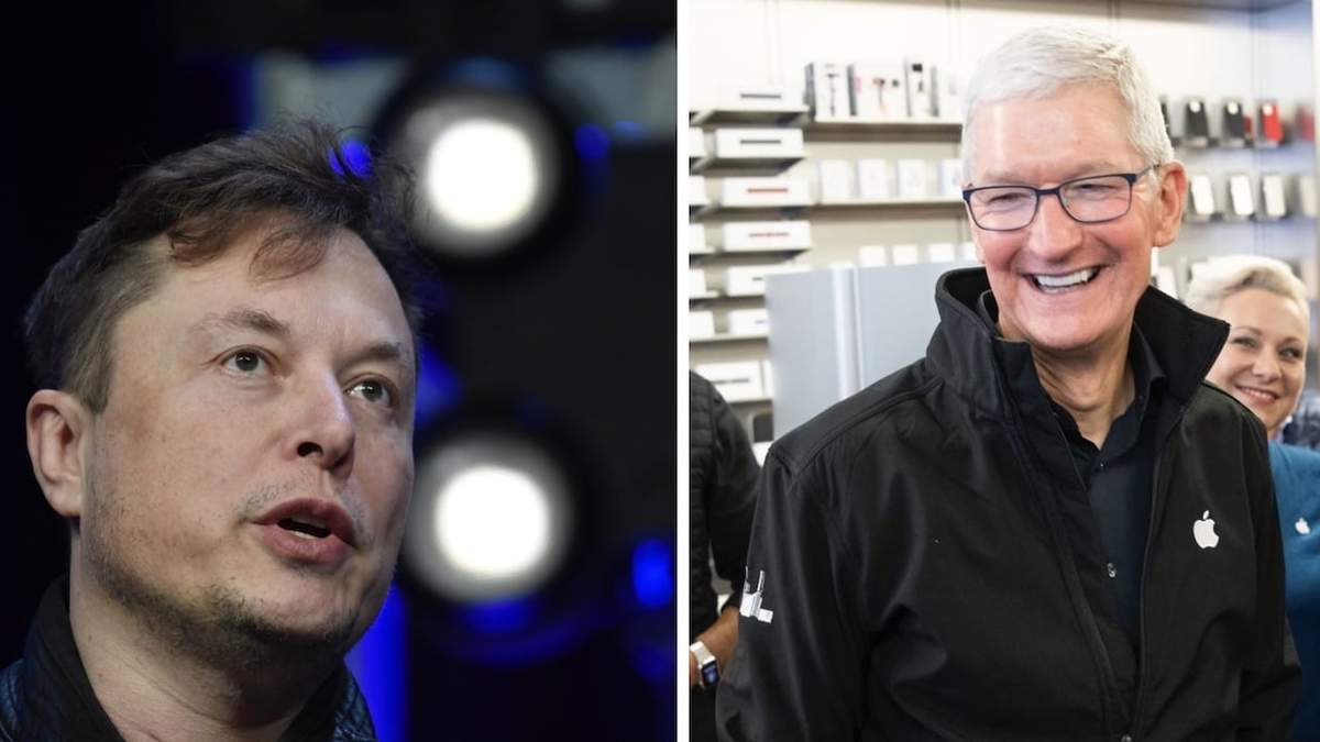 Los CEO de Twitter y de Apple