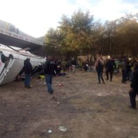 Vuelca autobús de pasajeros en SLP y mueren siete personas