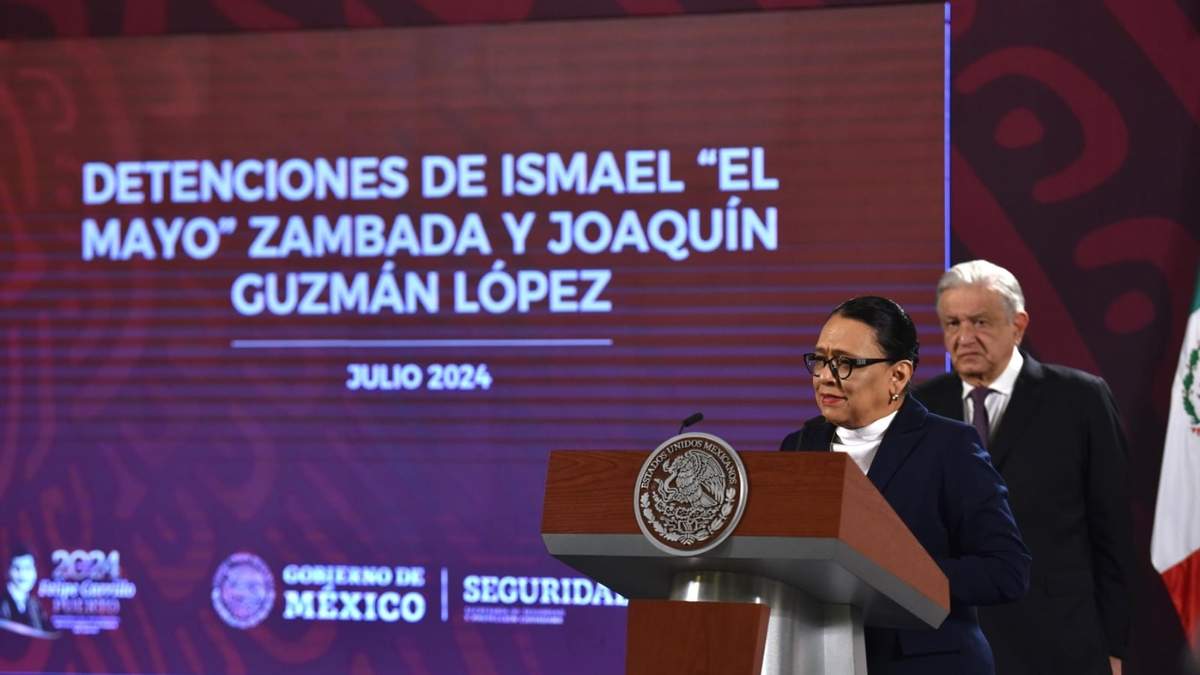 Rosa Icela Rodríguez con el presidente López Obrador