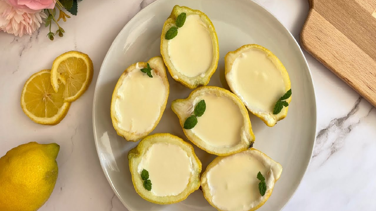Postre frío de limón. Fuente: (Instagram)