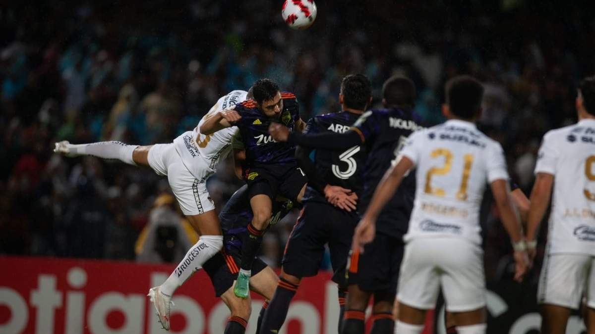 Pumas empató con Seattle del partido de ida de la gran final de la Concachampions