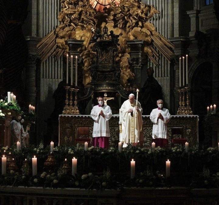 El Papa durante una ceremonia en el Vaticano