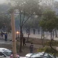 Porros causan disturbios frente a la Preparatoria 8 de la UNAM