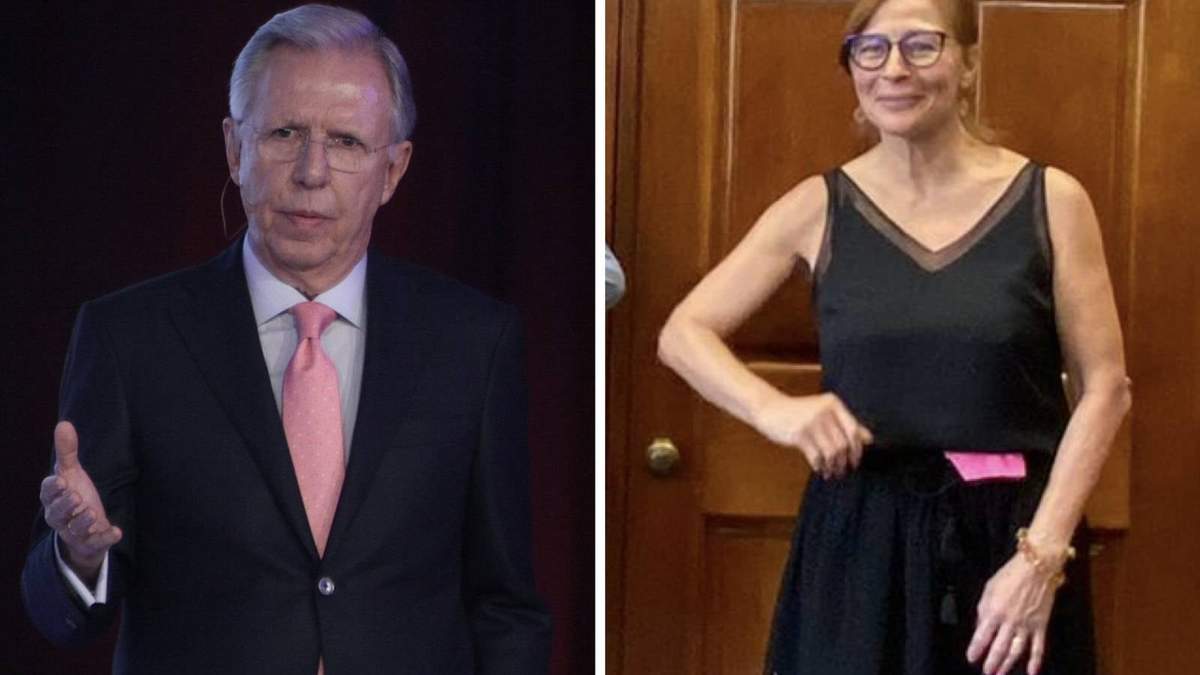 Joaquín López Dóriga y la secretaria de Economía