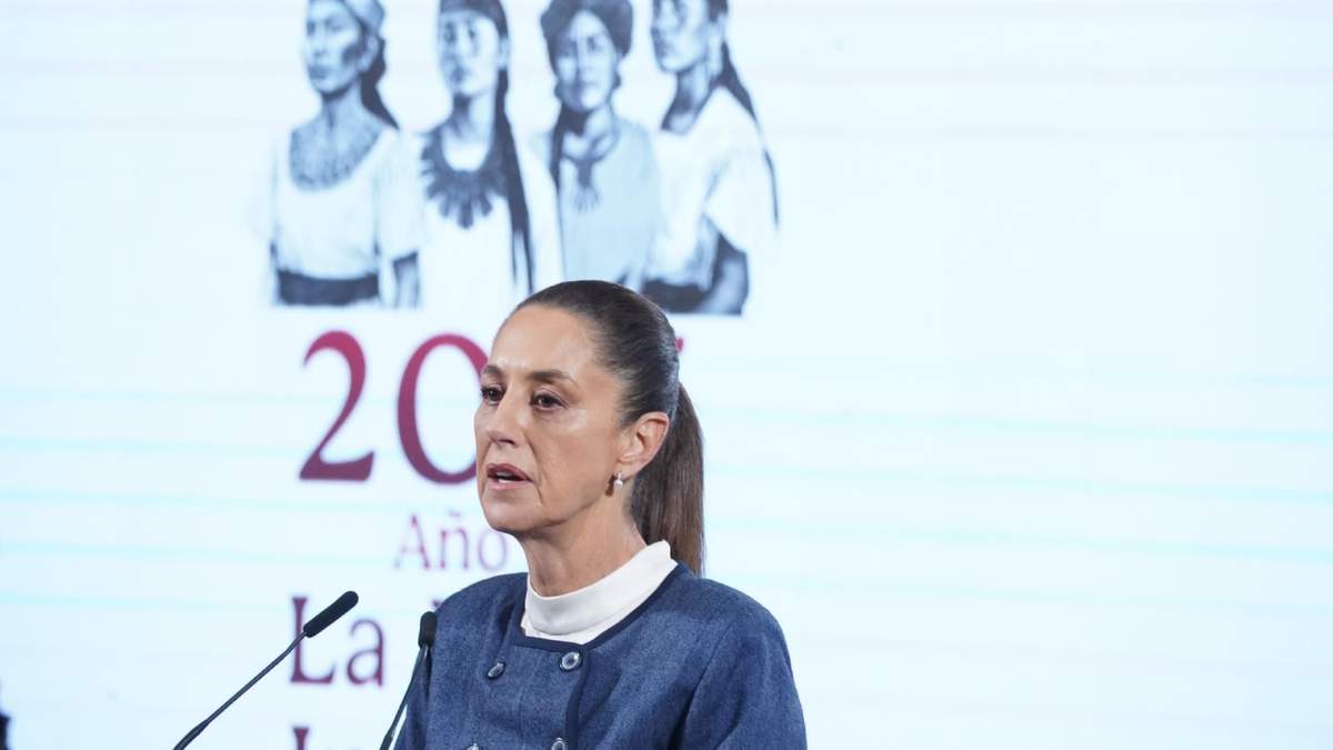 Claudia Sheinbaum en la "Mañanera del pueblo"