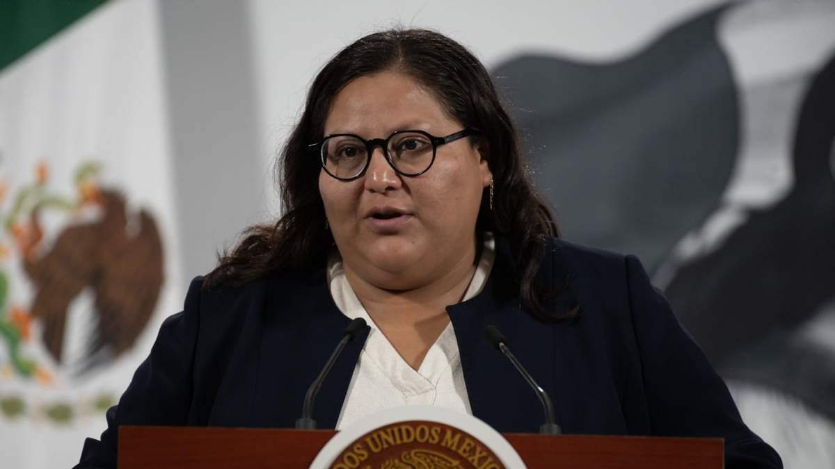 Citlalli Hernández en la conferencia mañanera