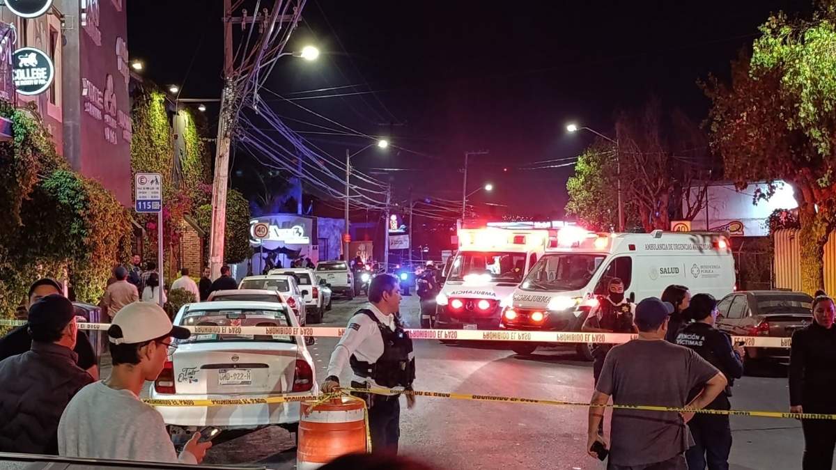 Movilización en el centro de Querétaro tras el ataque a Los Cantaritos