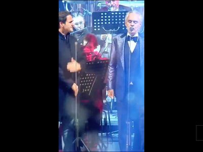 Andrea Bocelli hizo llorar de emoción a Roger Federer