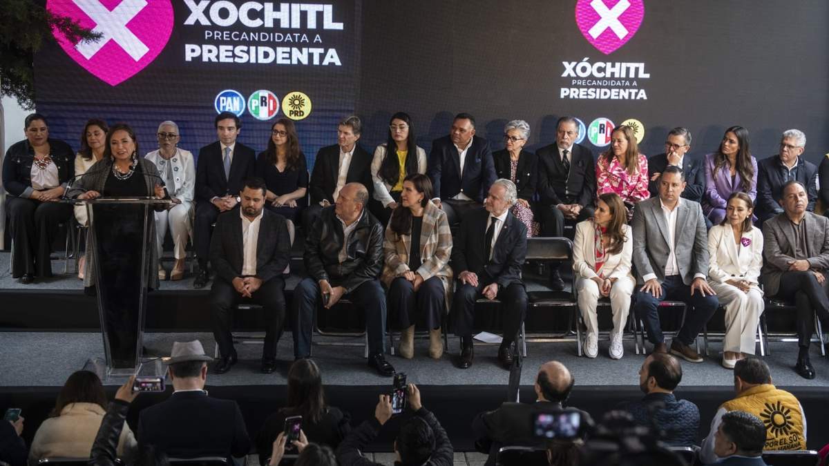 El equipo de precampaña de Xóchitl Gálvez