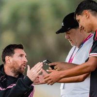 El increíble gesto de Lionel Messi con los juveniles de River tras la goleada contra el Inter Milán
