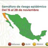 Así quedó el semáforo del 15 al 28 de noviembre: 31 estados en verde y uno en naranja