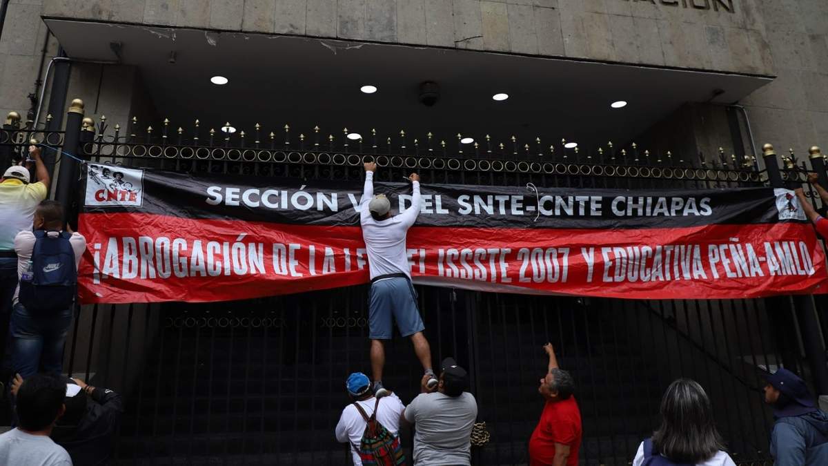 La disidencia magisterial este lunes en Segob