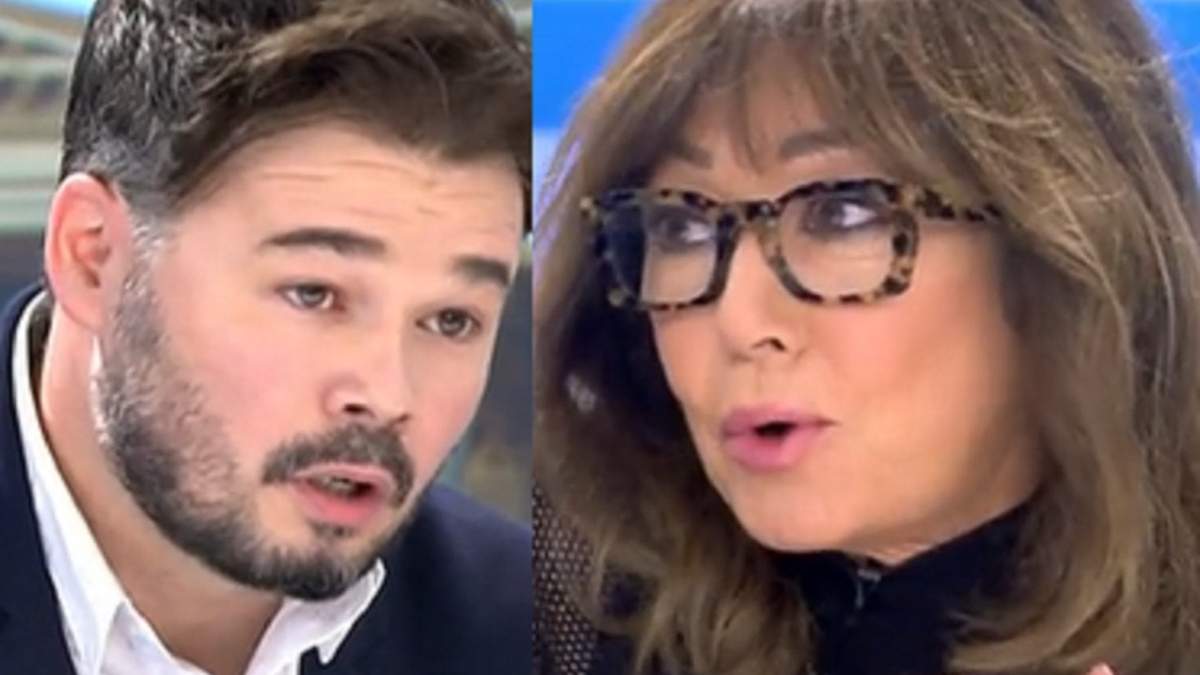 Ana Rosa Quintana y Gabriel Rufián. Fuente: (Instagram)