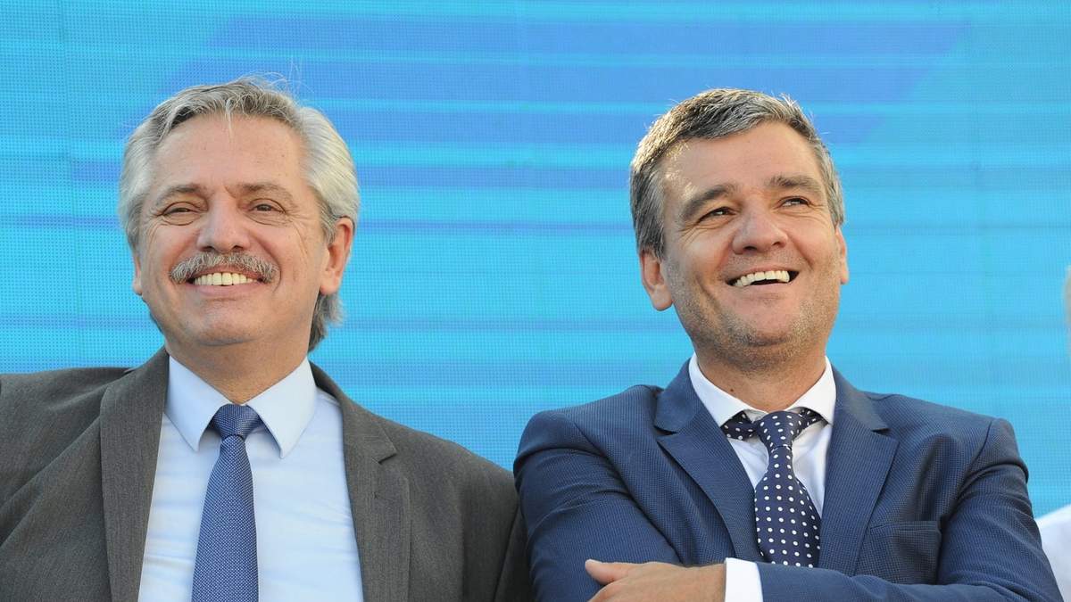 El presidente de la Nación, Alberto Fernández, y el ministro de Desarrollo Social, Juan Zabaleta. Fuente: (Twitter)
