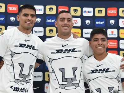 Funes Mori, Martínez y Quispe son presentados como refuerzos de los Pumas