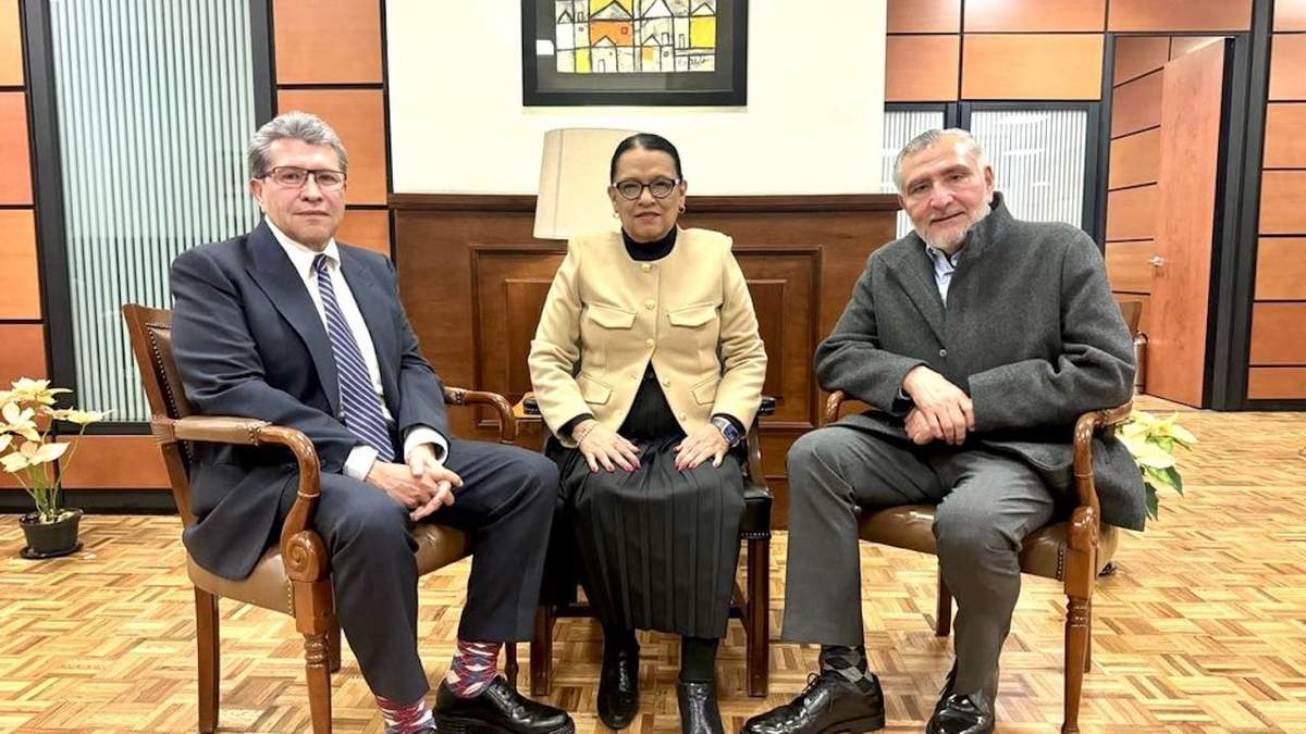 Ricardo Monreal, Rosa Icela Rodríguez y Adán Augusto López