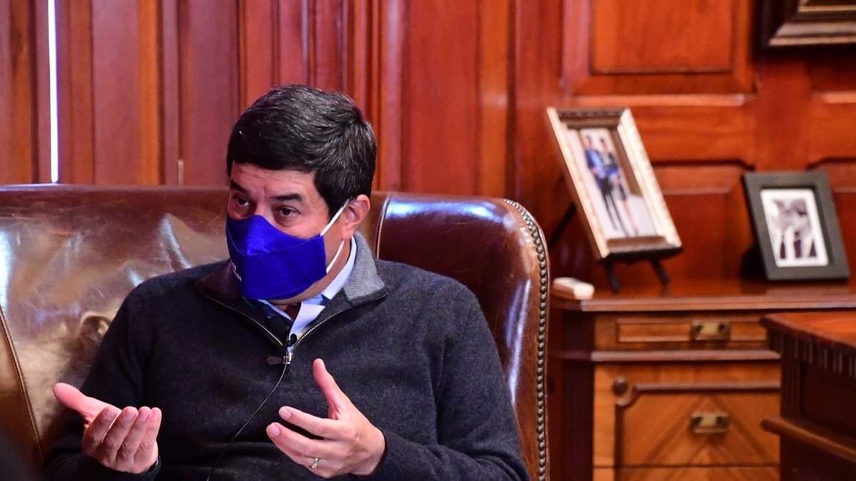 El gobernador Javier Corral