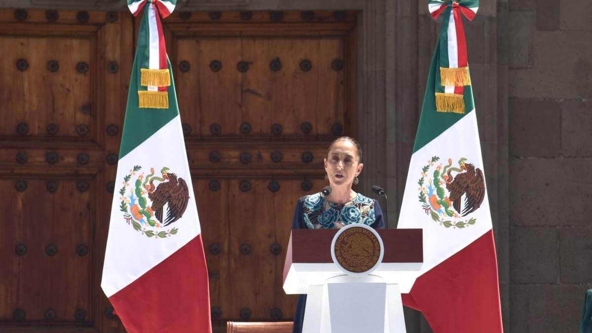 Claudia Sheinbaum en el Zócalo capitalino